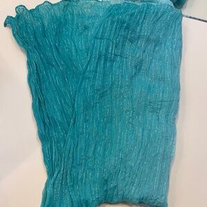Maurices Teal Shimmer Scarf